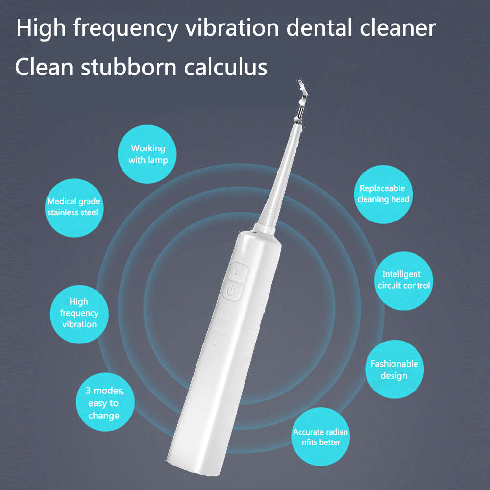 Portable Electric Sonic Dental Calculus Remover with LED Light