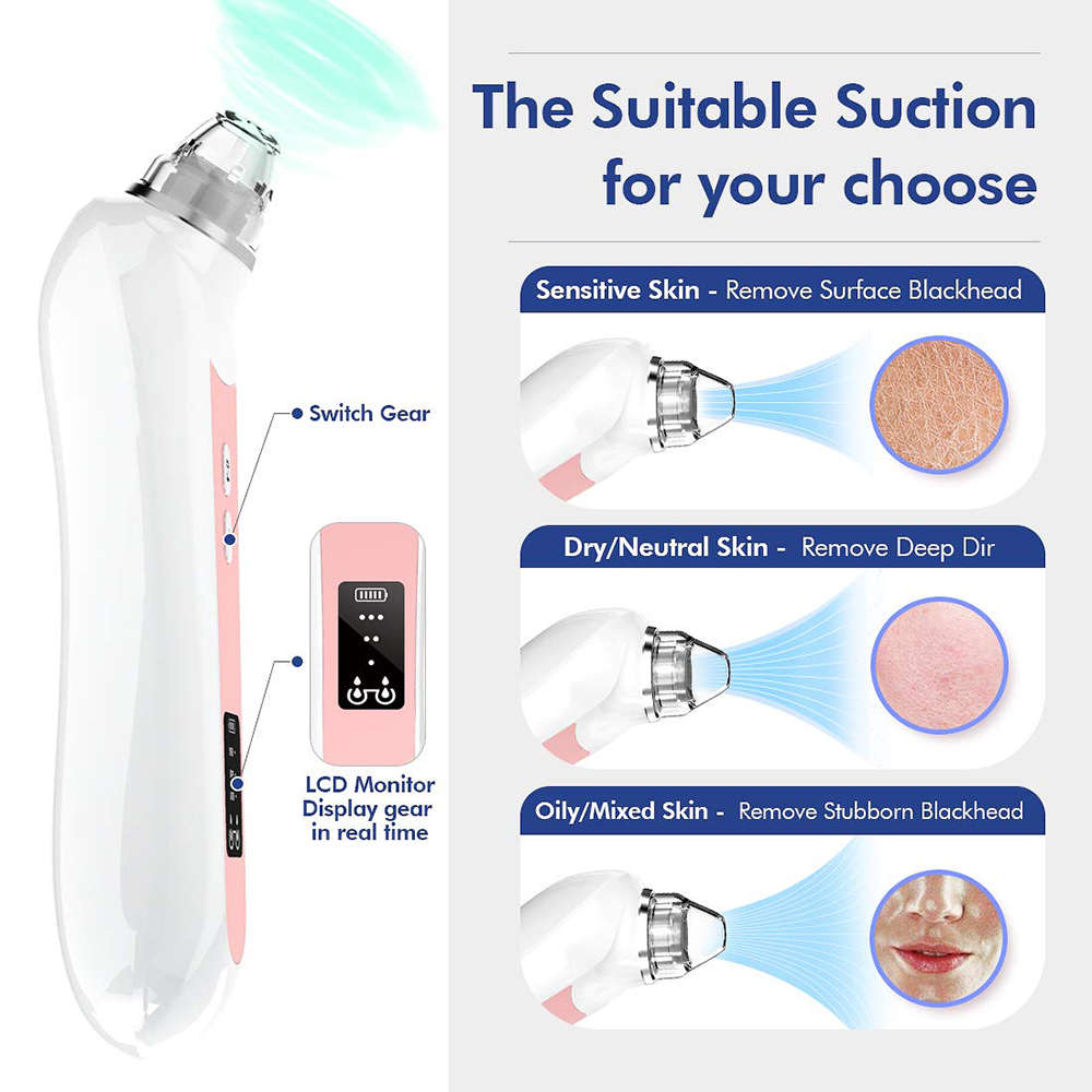 5MP WIFI 20X Magnification Visual Electric Blackhead Remover - Pink