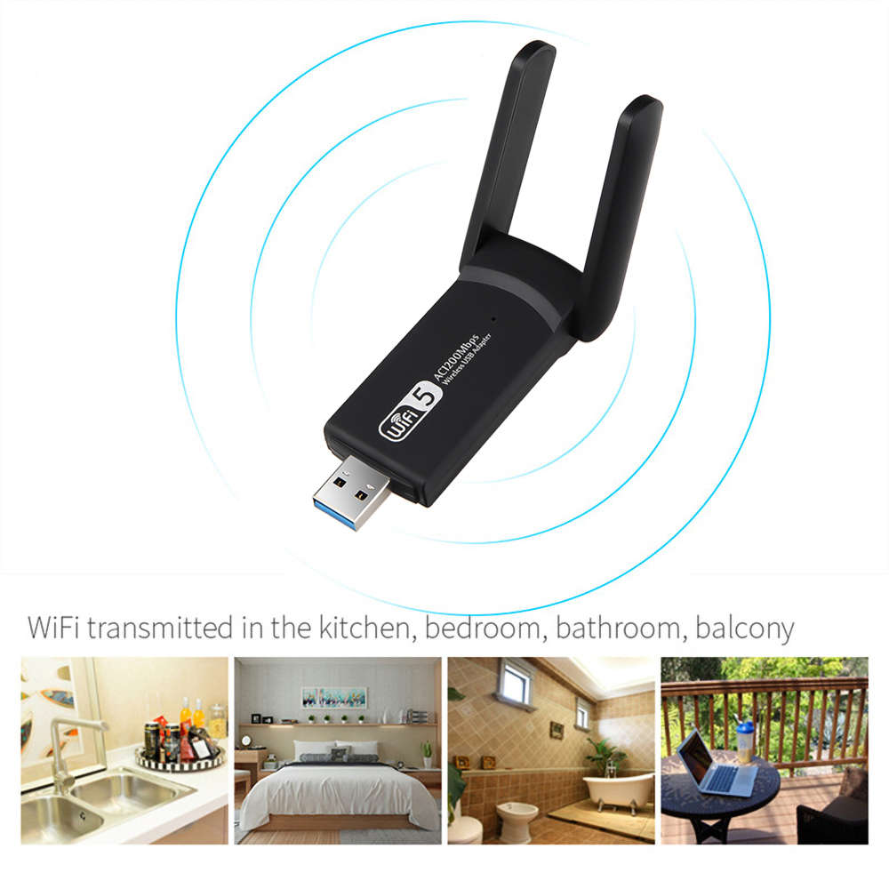 1200Mbps Dual Band USB 3.0 RTL8812BU Wireless USB Wifi Lan Adapter