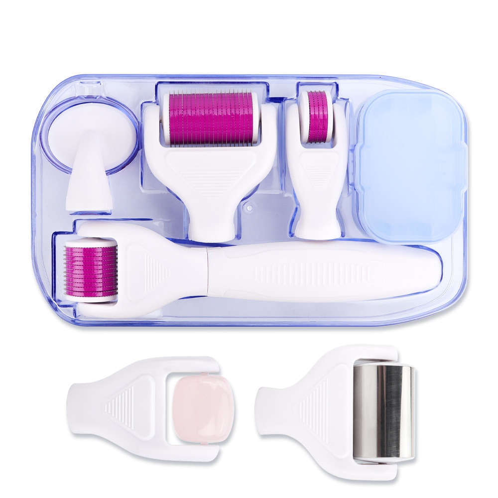 8 in 1 JADE + ICE Derma Roller Micro Needle Kits for Multiple Skin Care