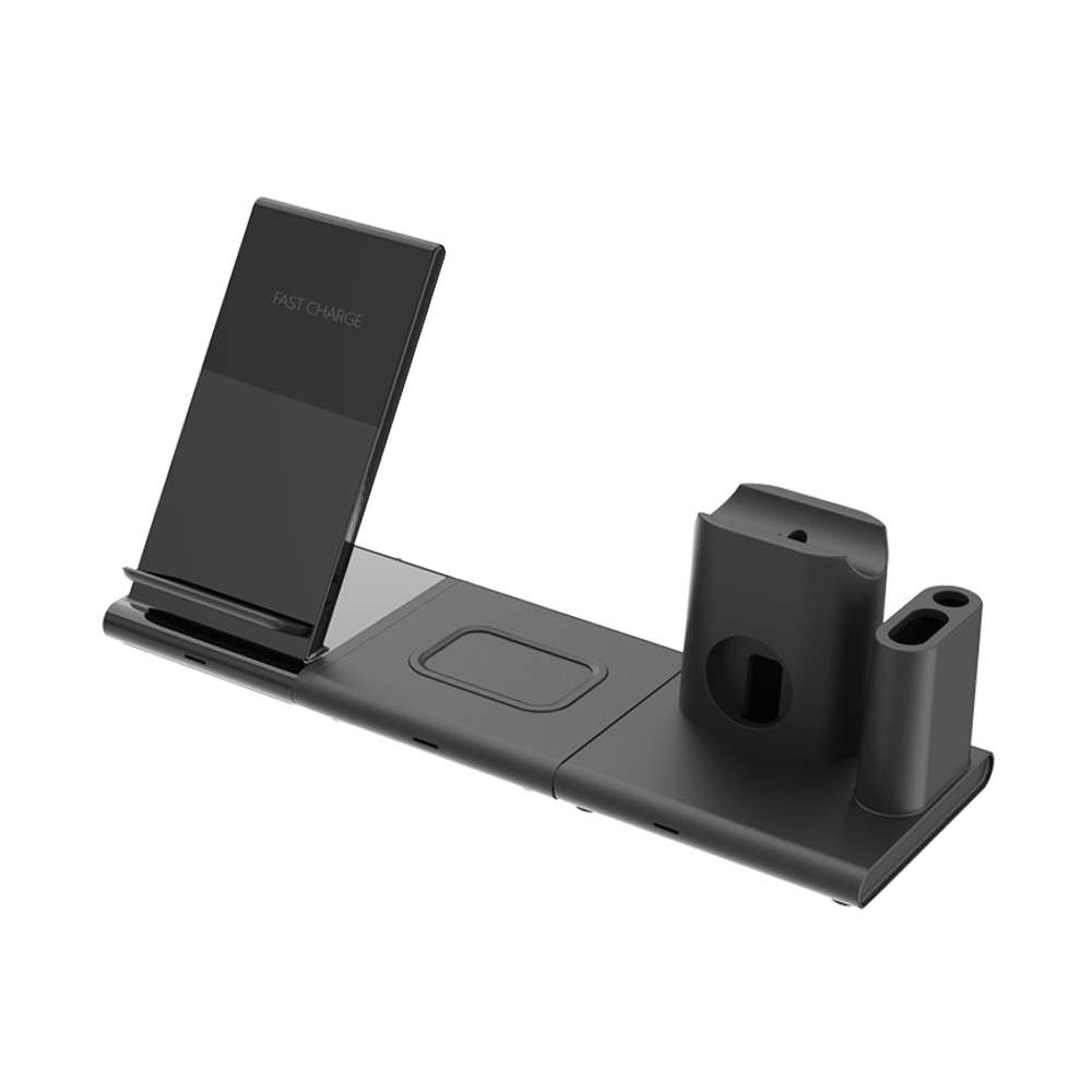 5-in-1 Magnetic Wireless Charging Station - Black