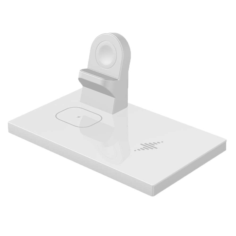 3 in 1 Modular Wireless Charger for iPhone 12/Airpods/Apple Watch - White