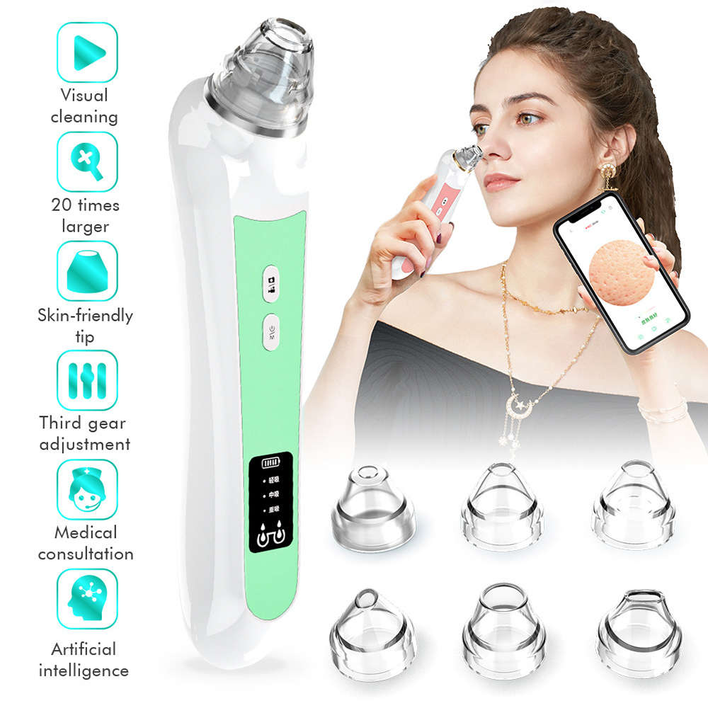 5MP WIFI 20X Magnification Visual Electric Blackhead Remover - Green