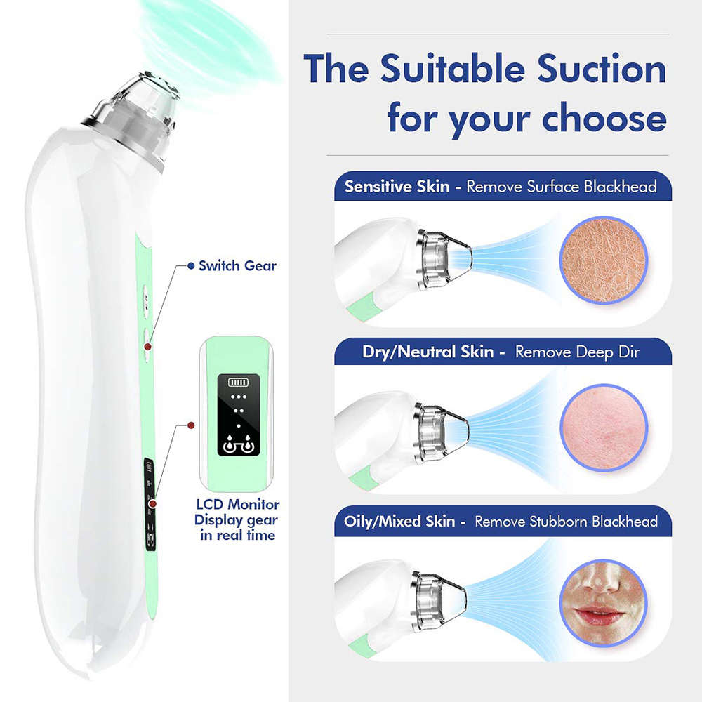 5MP WIFI 20X Magnification Visual Electric Blackhead Remover - Green