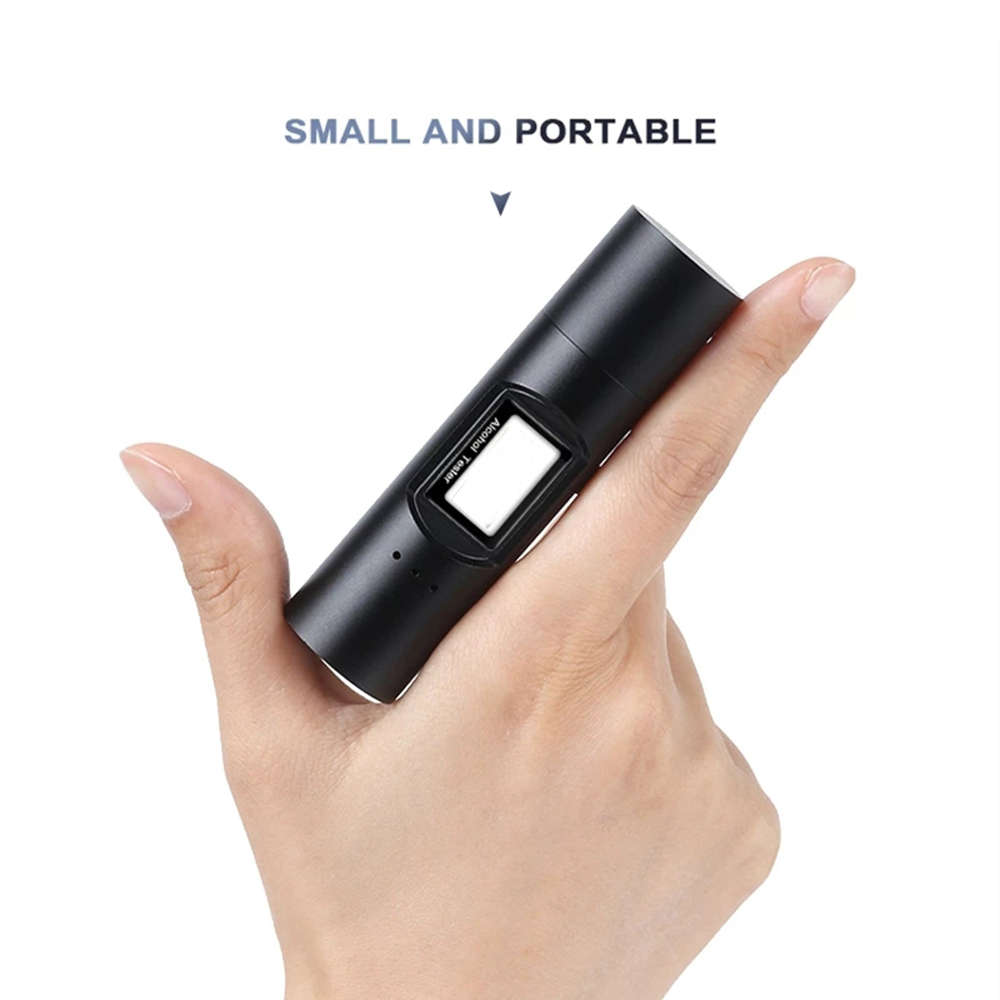 Portable Aluminum Digital Breathalyze Alcohol Tester with LCD Display