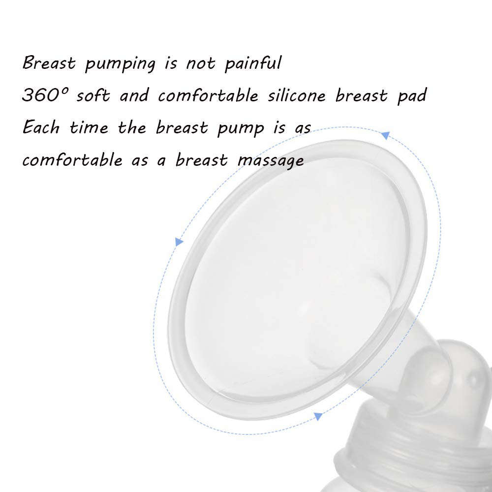 Multifunction 120ml Manual Feeding Breast Pump with Lid - Blue