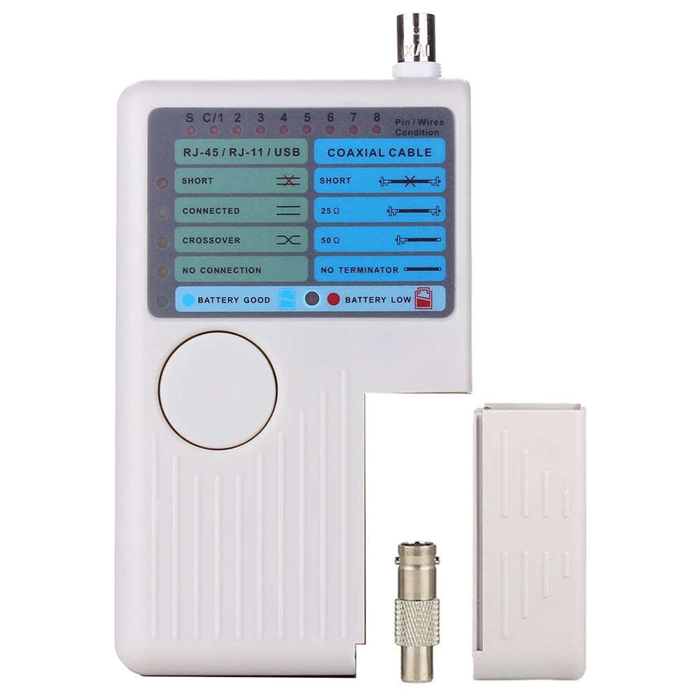 4-in-1 Remote Network Cable Tester for RL-45 RJ-11 USB BNC LAN Cable