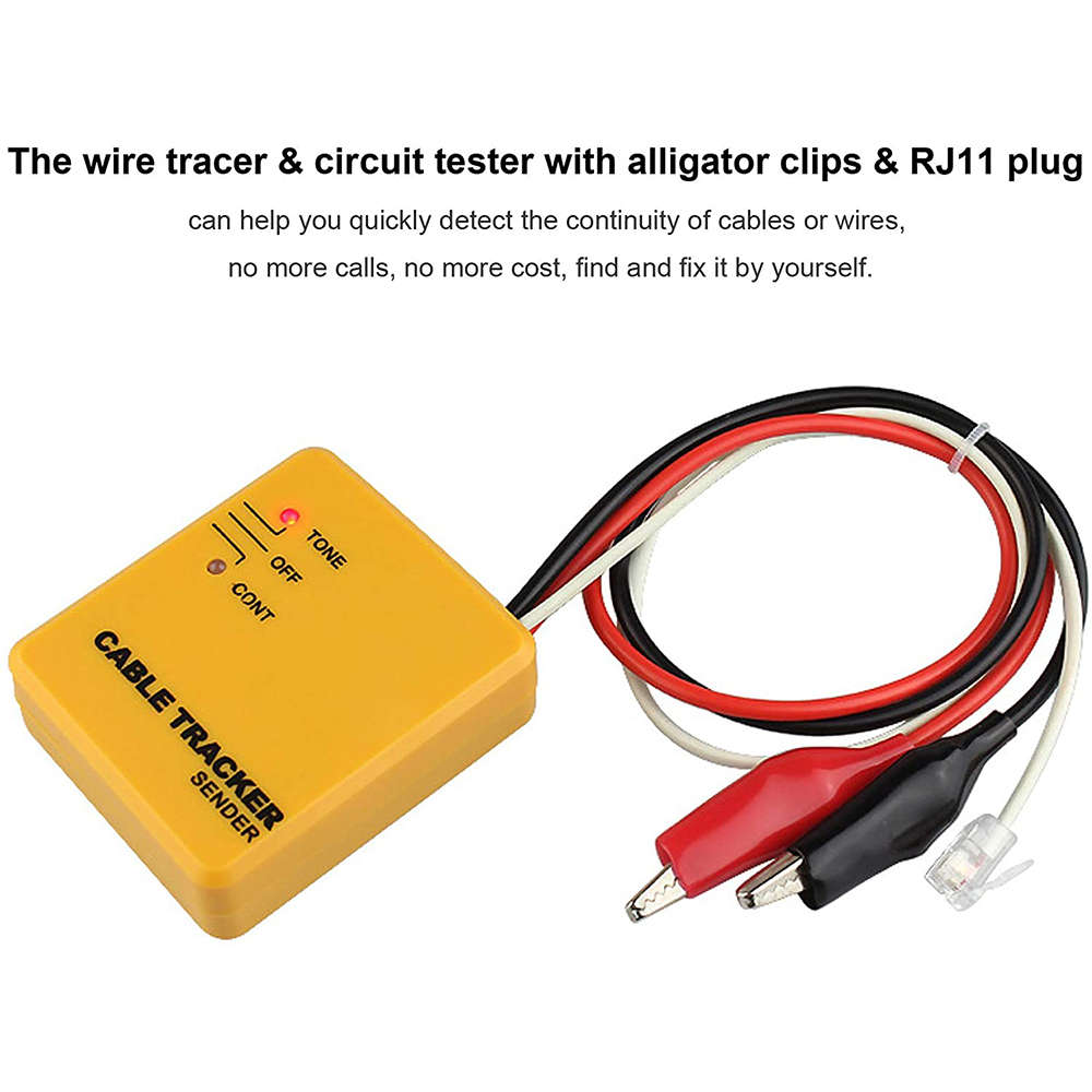 Electrical Wire Tracer Circuit Tester w/Tone Generator & Probe Kit