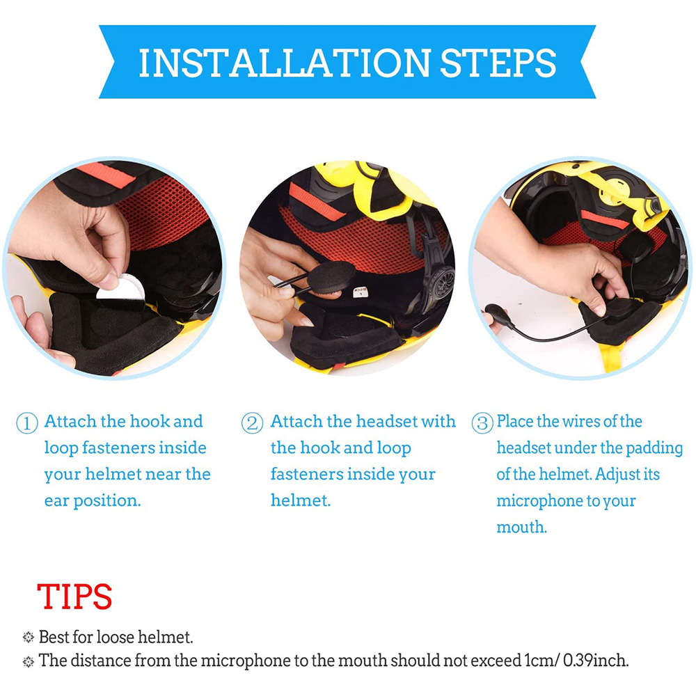 Ultra-thin Bluetooth 5.0 Motorcycle Helmet Wireless Headset