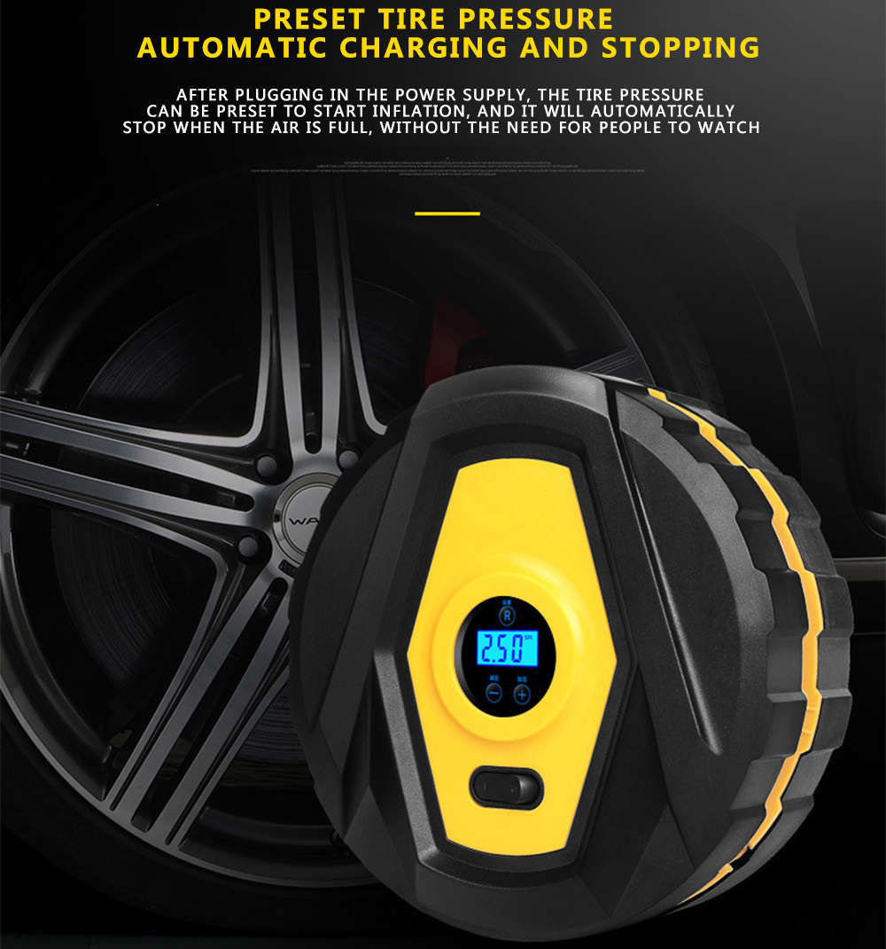 Portable 150PSI Digital Air Compressor Pump Tire Inflator with LED Light