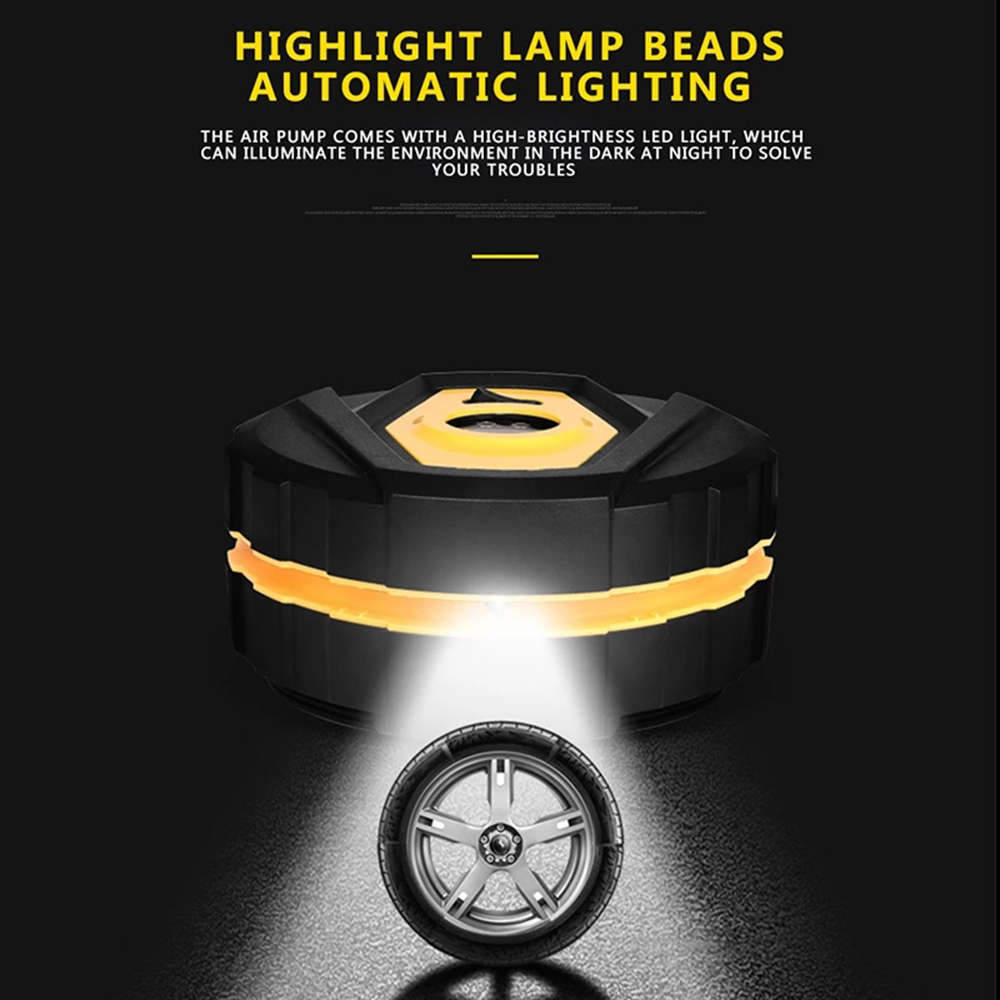 Portable 150PSI Digital Air Compressor Pump Tire Inflator with LED Light