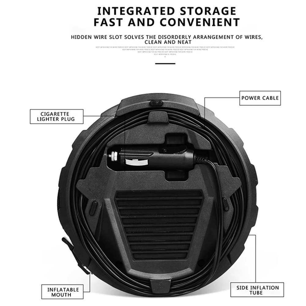 Portable 150PSI Digital Air Compressor Pump Tire Inflator with LED Light