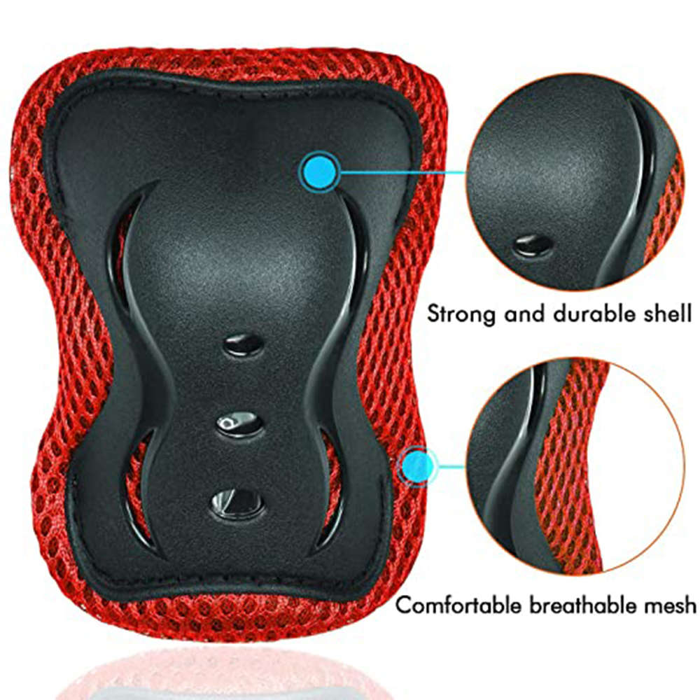 Adjustable Outdoor Sports Knee Pad Elbow Pads Wrist Guard Set - Pack of 7