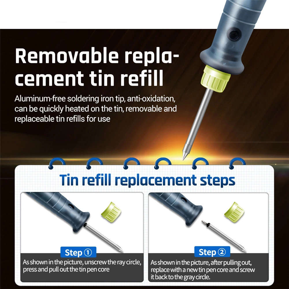 Portable Three-Gear Adjustable Temperature Electric Soldering Iron Kit