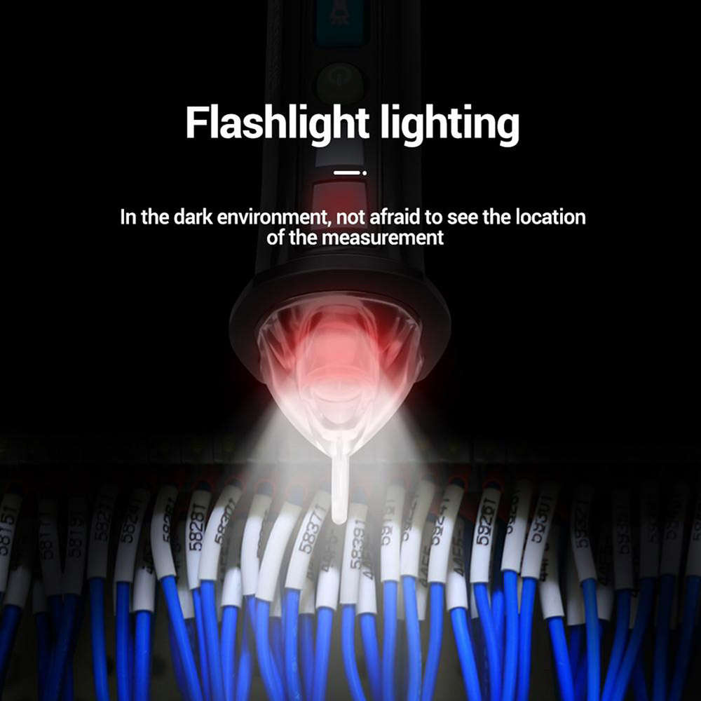 Multi-Function 12V-1000V Pen Style Non-Contact AC Voltage Detector