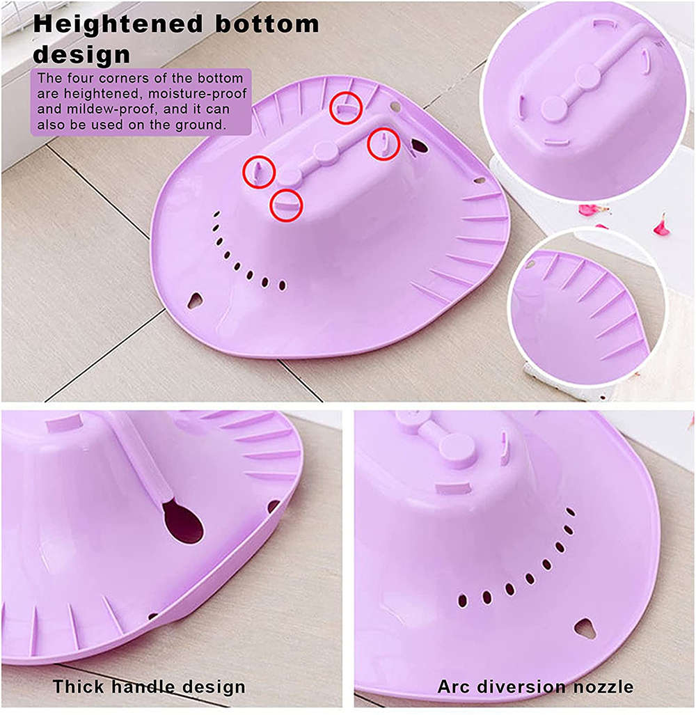 Portable Bidet Sitz Bath with Flusher for Postpartum Nursing Care - Purple