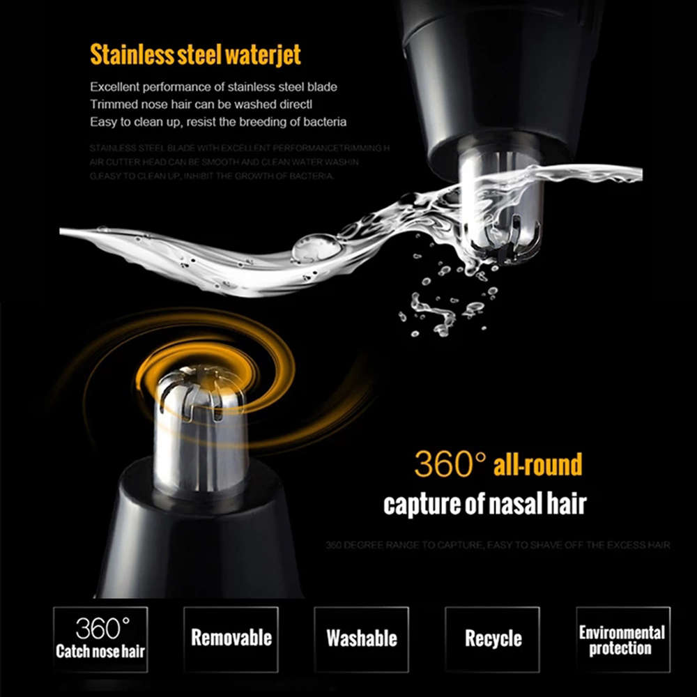 Professional 5 IN 1 Electric Ear Nose Trimmer Hair Removal Shaver