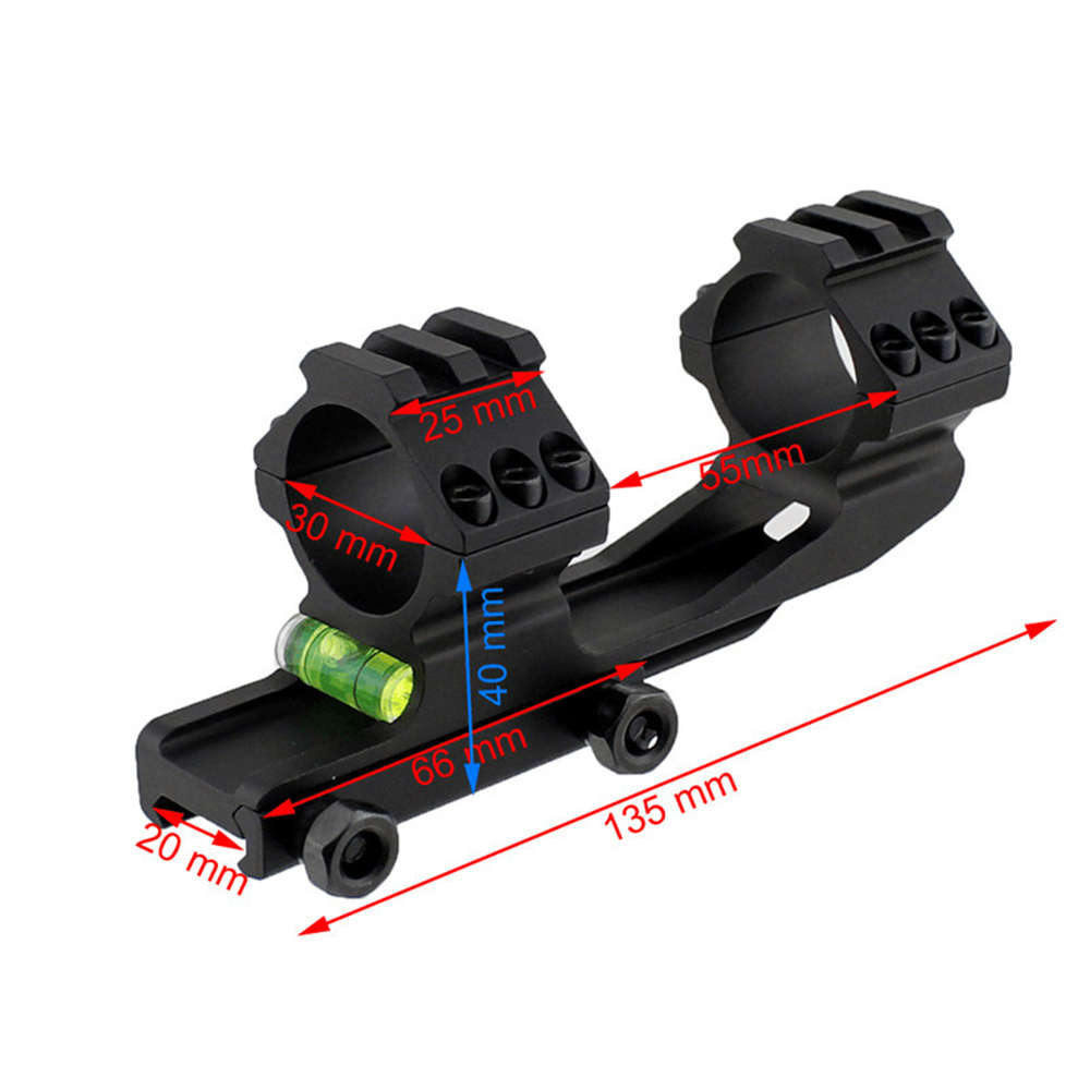 Tactical Adjustable Picatinny Rail Scope Mounts with Bubble Level