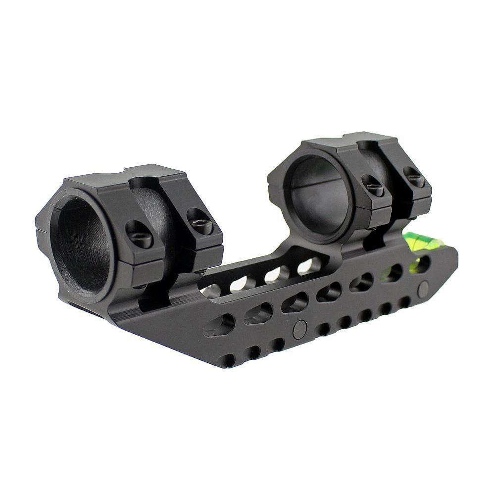 Tactical 25.4/30mm Adjustable Picatinny Rail Scope Mounts with Bubble Level