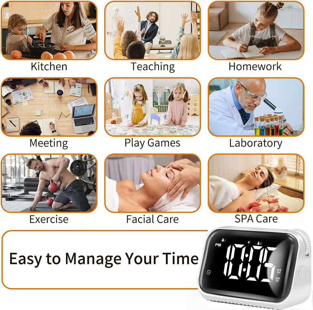 LED Digital Kitchen Countdown Timer Alarm Clock