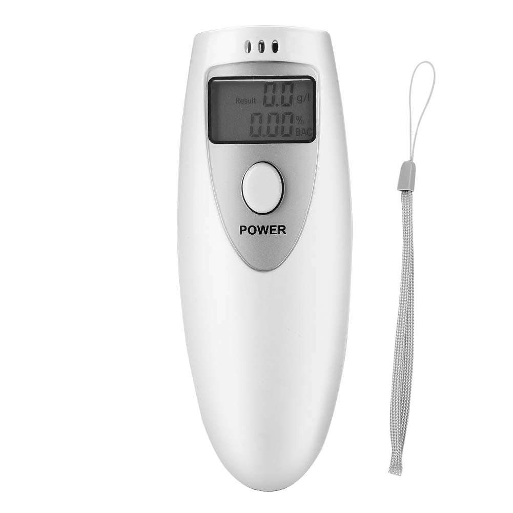 Portable Digital Alcohol LCD Screen Display Breath Tester with Hanging Rope
