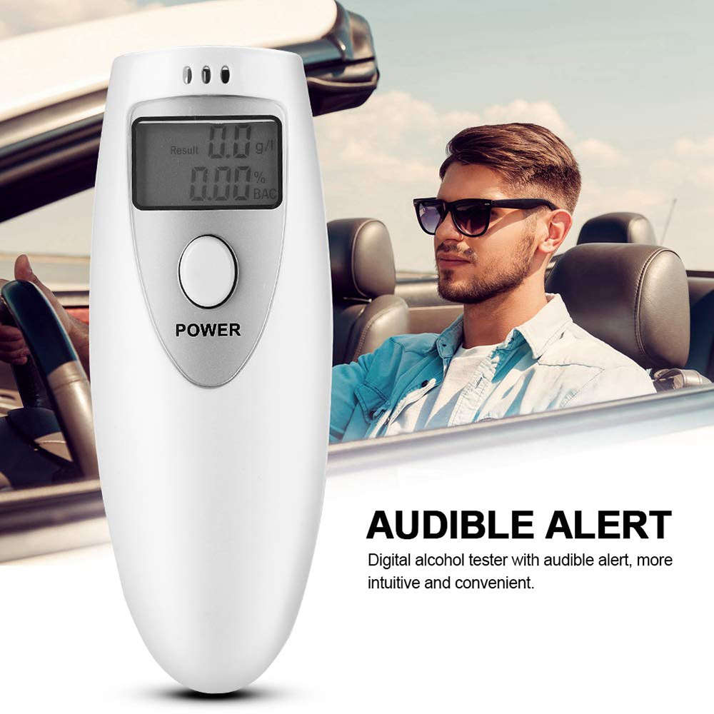 Portable Digital Alcohol LCD Screen Display Breath Tester with Hanging Rope