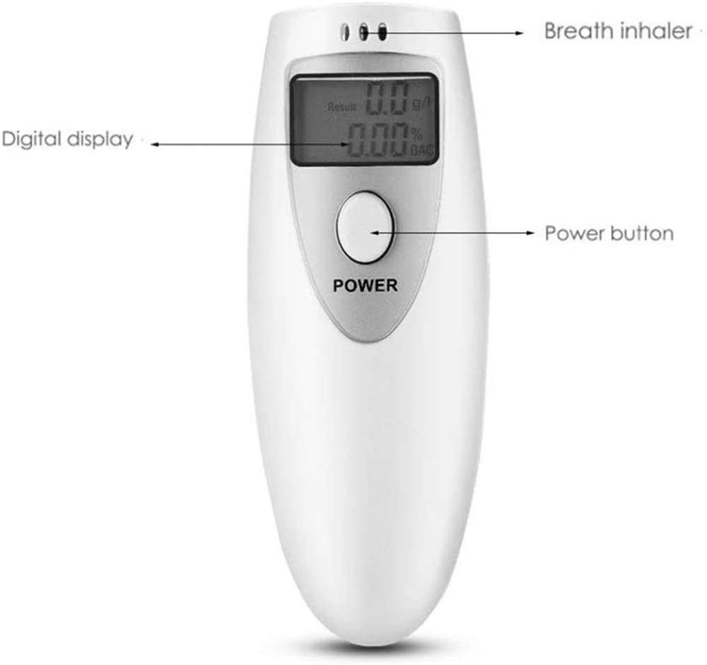 Portable Digital Alcohol LCD Screen Display Breath Tester with Hanging Rope