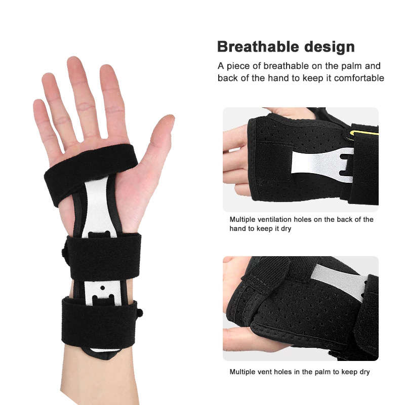 Adjustable Wrist Brace Support for Carpal Injuries (Size:L) - Right Hand