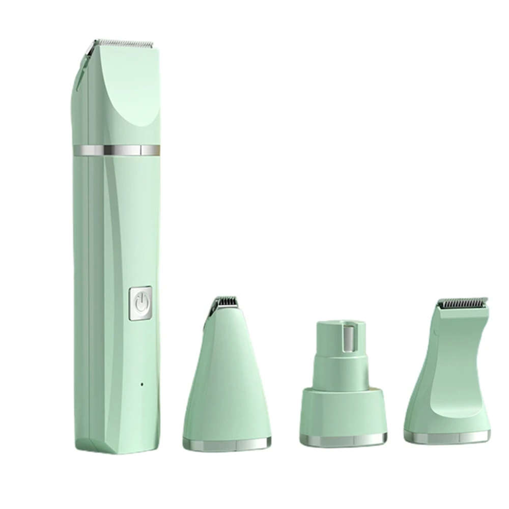 Professional 4 In 1 Electric Pet Hair Clippers Trimmer for Grooming - Green