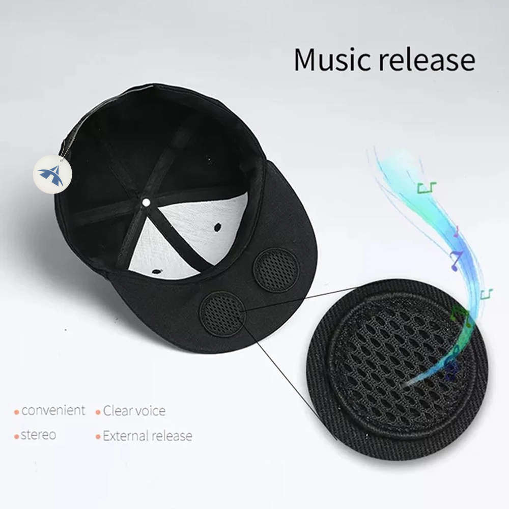 Portable Music Hat with Bluetooth Speaker for Outdoor Sport Baseball