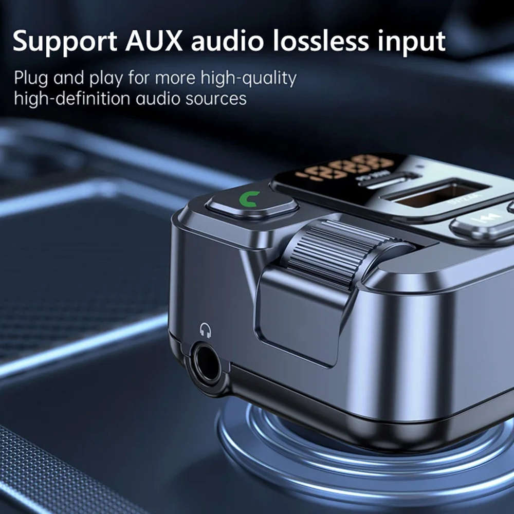 Handsfree Car Bluetooth 5.1 MP3 Player Stereo Car FM Transmitter