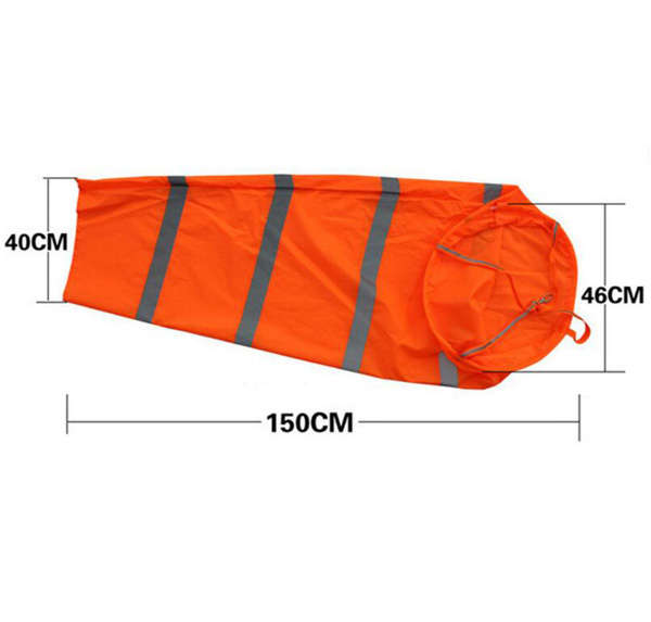 Airport Measurement Wind Sock Bag with Reflective Belt