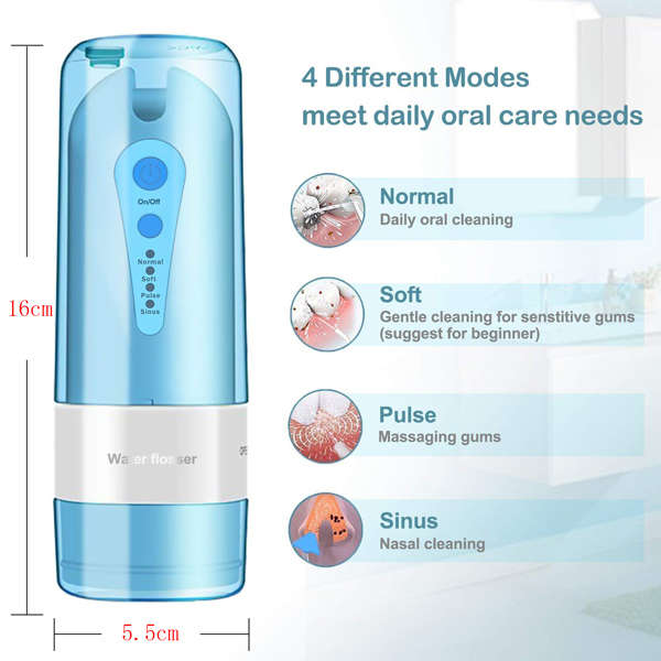Portable and Rechargeable Electric Cordless Oral Irrigator