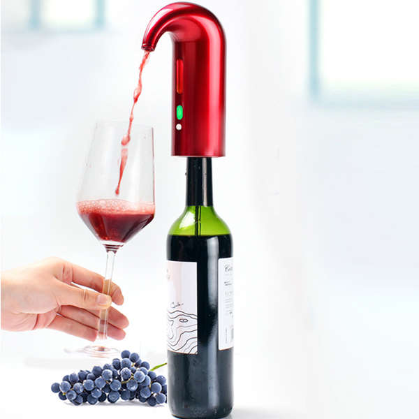 Electric Breather Tap Smart Wine Aerator & Fast Auto Decanter-Red