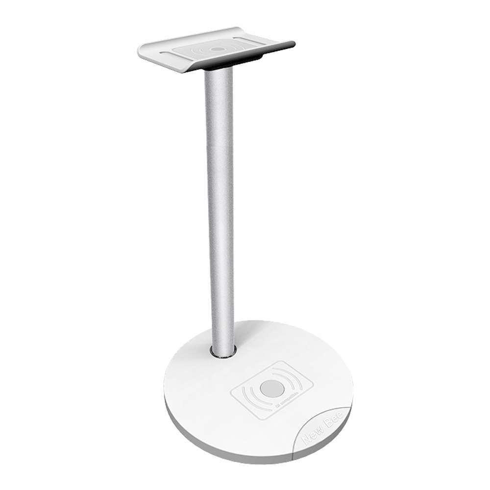 Wireless Charging Dock With Headphone Stand-White