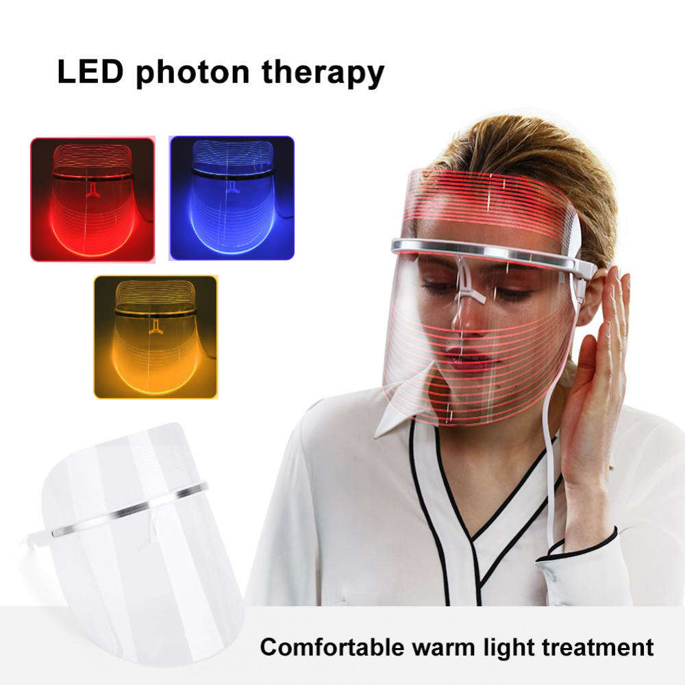 LED Light Photon Face Mask for Skin Rejuvenation Therapy Wrinkle