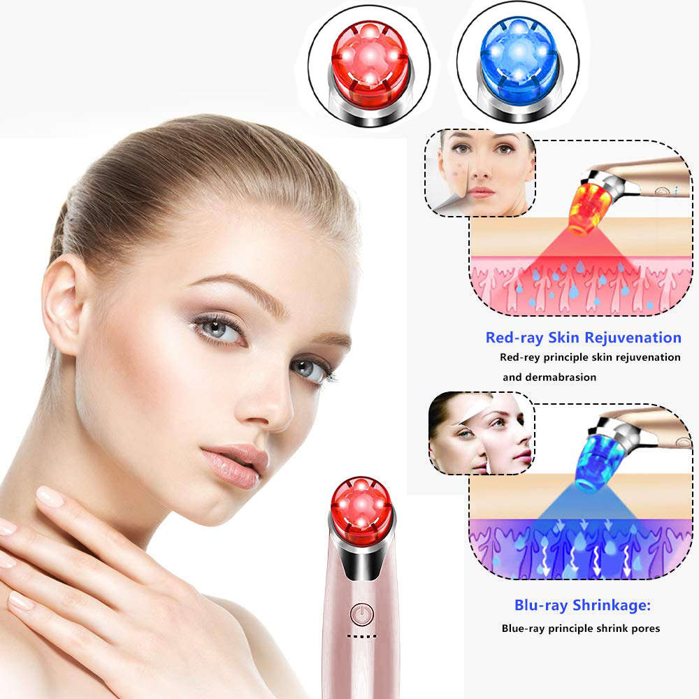 Electric Vacuum Pore Cleaner Blackhead Remover-Rose Gold