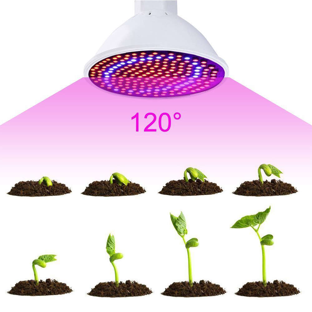 Full Spectrum 200 LED Plant Grow Light Bulb