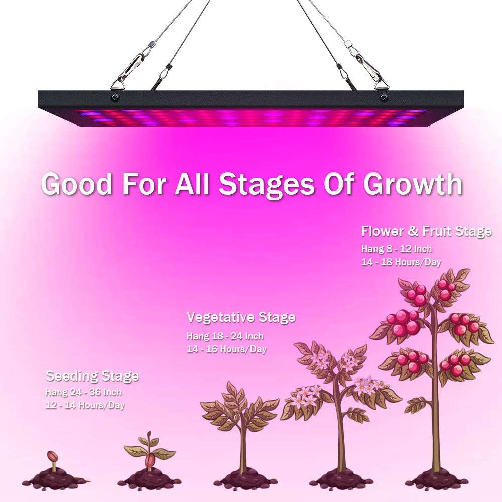 40W Rectangle Full Spectrum Grow Light for Indoor Plants