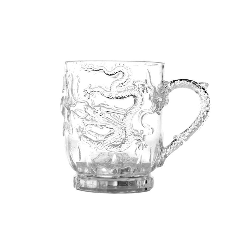 Dragon Carved Beer Mugs Color Changing Water Sensing LED Beer Cup