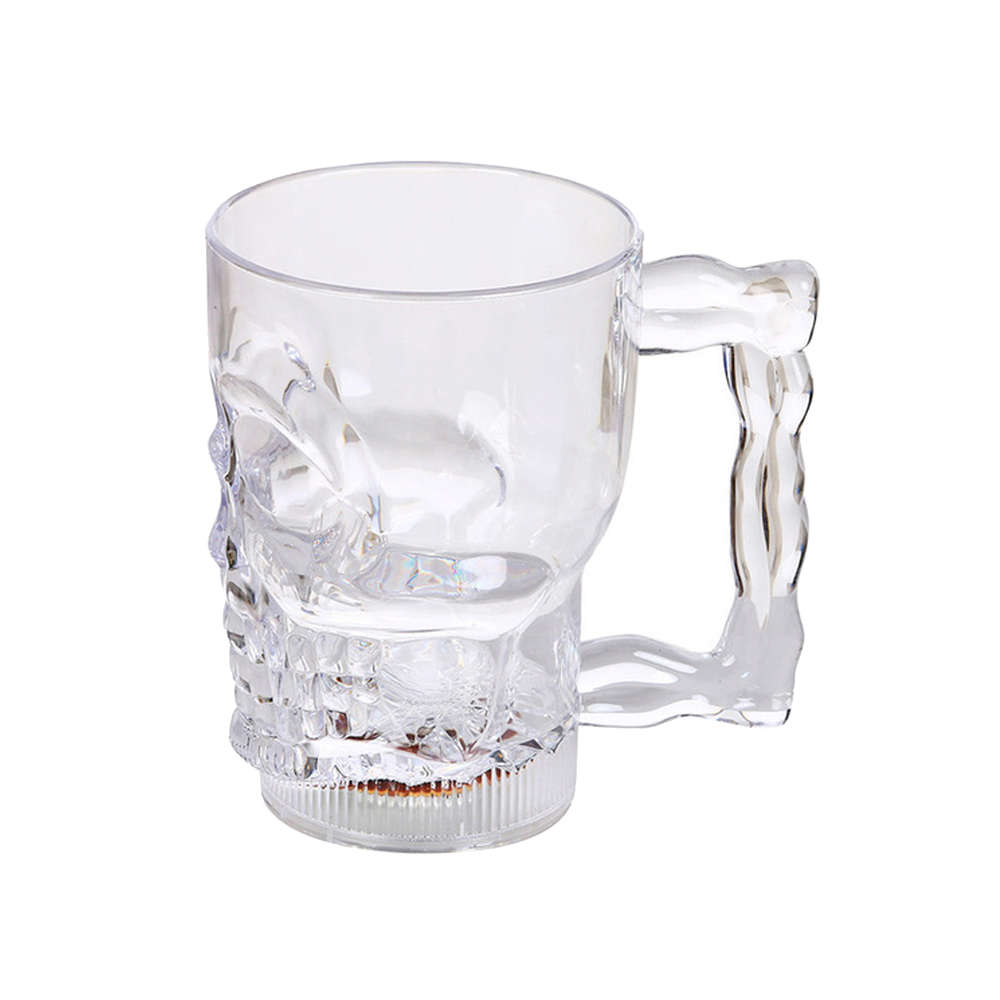 400ML Skull Beer Mugs Color Changing Water Sensing LED Beer Cup