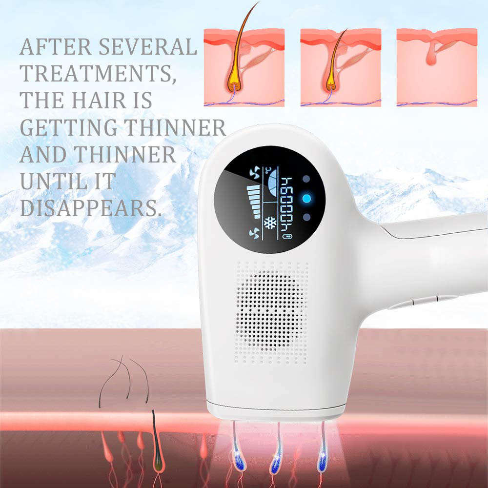 Cold Compress Facial & Body Permanent Laser Hair Removal for Women and Men