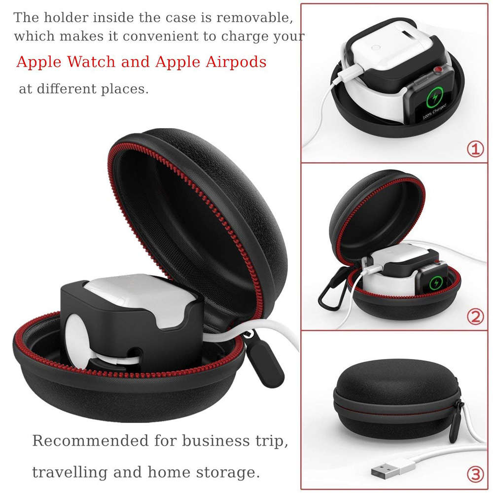 Hard Protective Travel Case for Apple Watch and Airpods