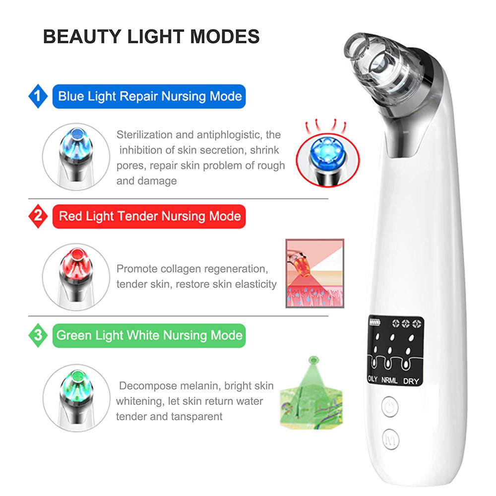 Vacuum Pore Cleaner with 3 Beauty Lamp