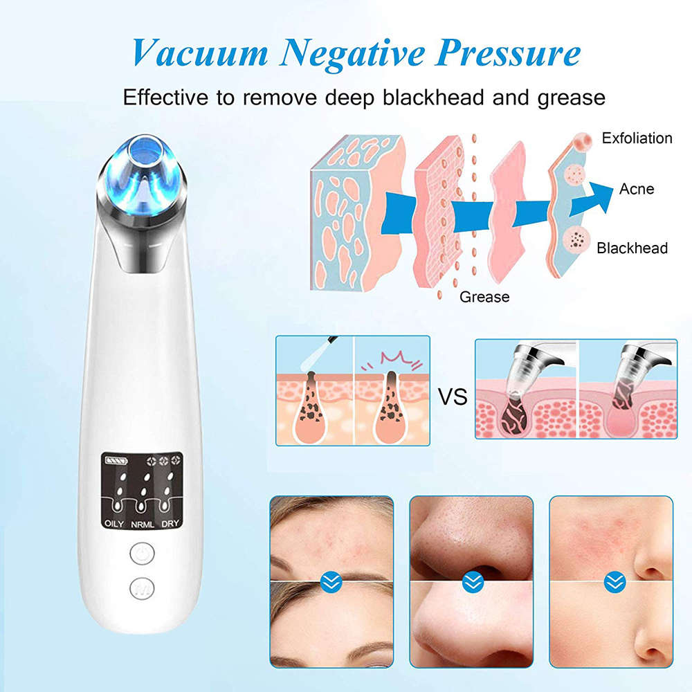 Vacuum Pore Cleaner with 3 Beauty Lamp