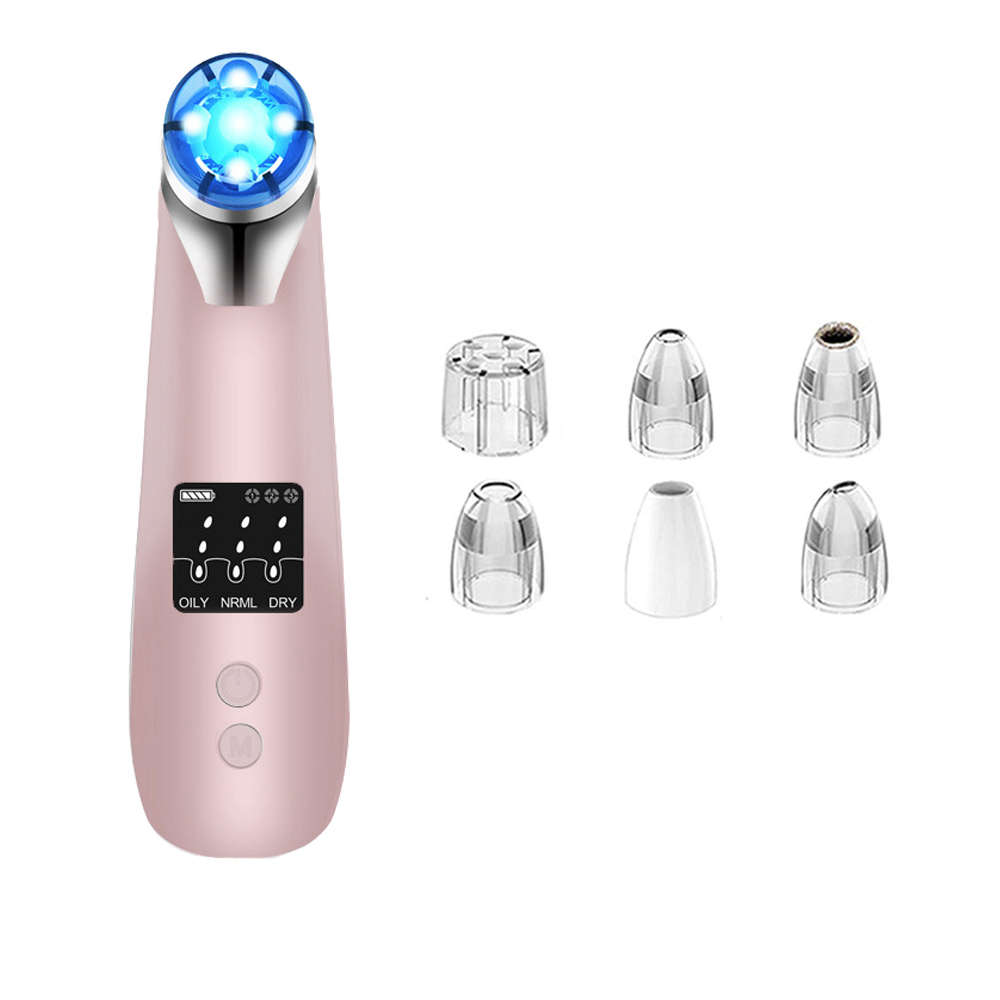 USB Rechargeable Blackhead Remover Vacuum Pore Cleaner-Rose Gold