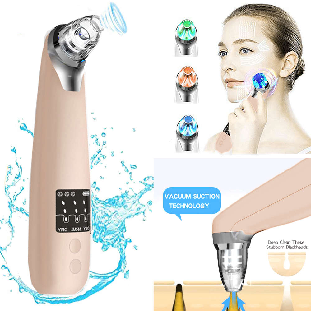 USB Rechargeable Blackhead Remover Vacuum Pore Cleaner-Rose Gold