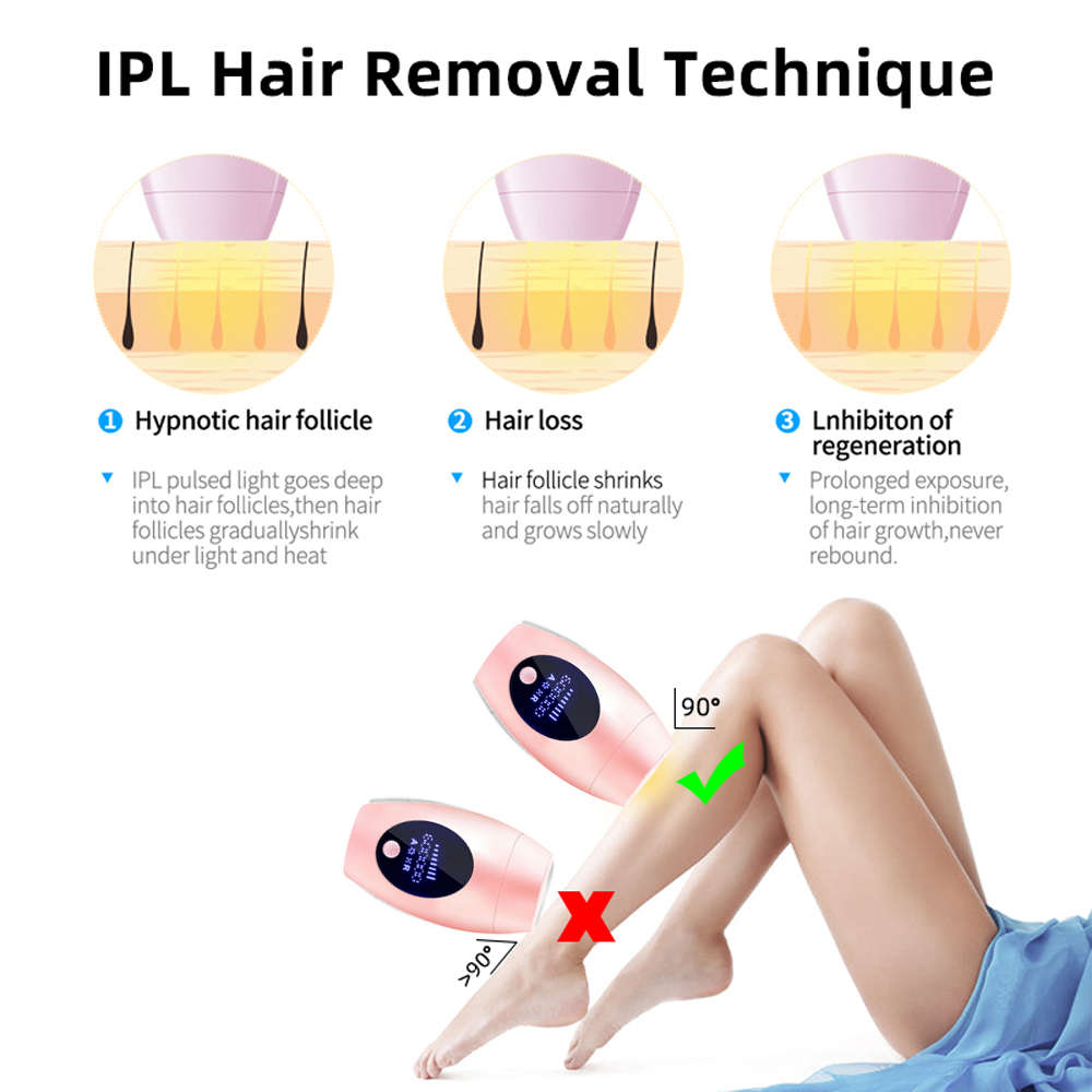 LCD Display Professional IPL Hair Removal Permanent Laser Epilator