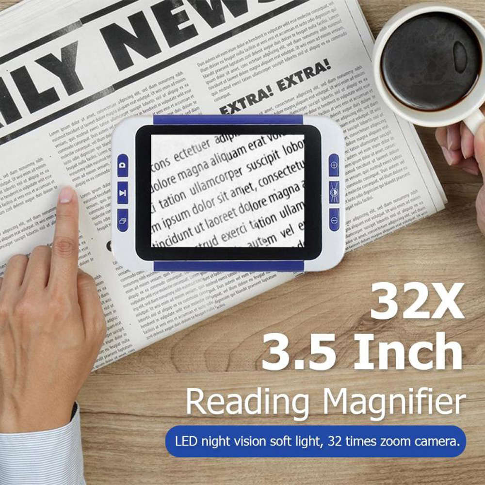 3.5 Inch 32X Portable Digital LCD Magnifier for Old Man Children