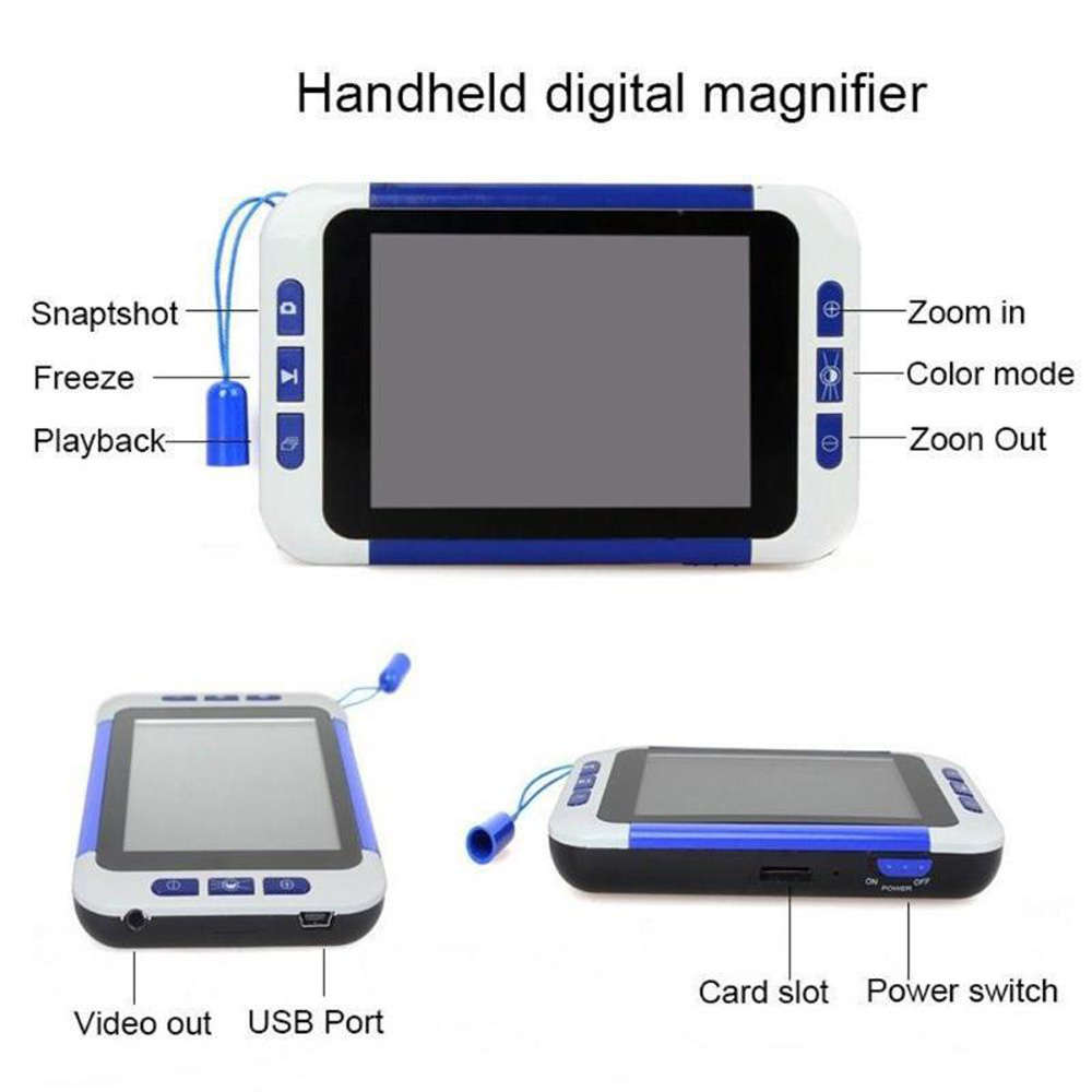3.5 Inch 32X Portable Digital LCD Magnifier for Old Man Children